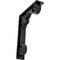 Ekena Millwork Fleur De Lis Wrought Iron Bracket, (Triple center brace), Antiqued Pewter 2"W x 7 1/2"D x 10"H BKTM02X07X10TFLAPW - alternate 1
